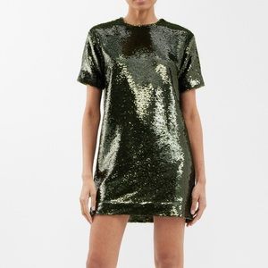 NWT The Frankie Shop Riley Sequined Mini Dress XS